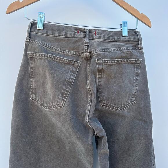 Zara Brown Denim Straight Leg High Rise Jeans Tik Tok Viral Straight Leg Size 4 - Picture 4 of 11